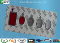 Waterproof Membrane Switch Touch Panel Overlay Red Window Silver Contact Pad