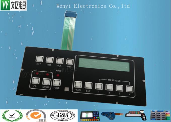 Clear LED Window Polydome Push Button Embossing Membrane Switch Overlay ...