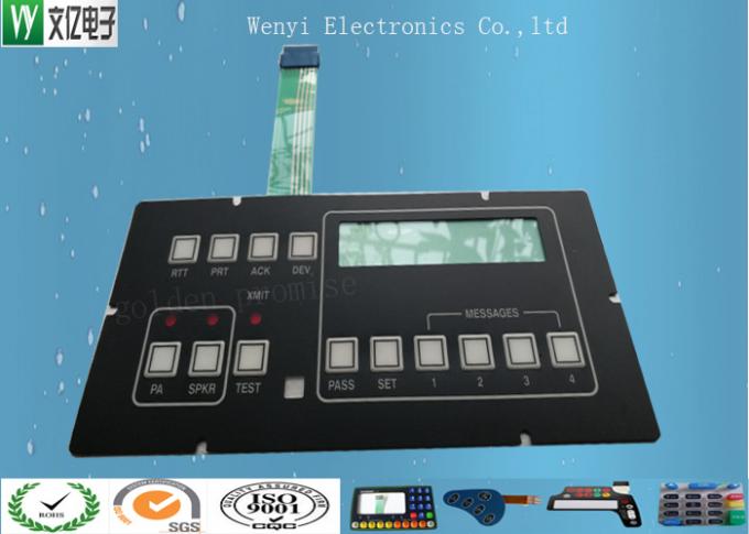 Clear LED Window Polydome Push Button Embossing Membrane Switch Overlay ...