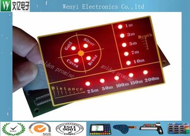 SMT Circuit With LED  Backlight Illuminated Embossing Key Membrane Switch