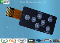 Rigid PCB And FPC Circuit Membrane Switch With V150 Fine Texture Overlay