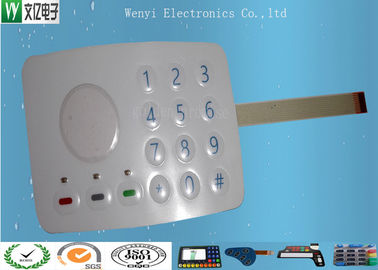 3M467 MP200 Metal Dome Membrane Switch Keypad Sand Effec 0.15 PET Overlay With 3 SMT LEDs