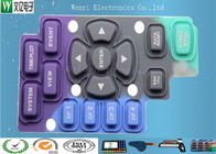 Purple Blue Black Silicone  Keypad Carbon Pill Conductive Contact Color Key Print