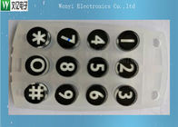 Conductive Carbon Pill Printed 45 Degree Silicone Rubber Keypad 12 Keys
