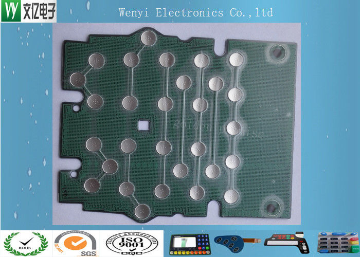 Metal Dome PET Flex Circuit Polyimide Circuit Board 10mm 5 Dimple For Bank Use