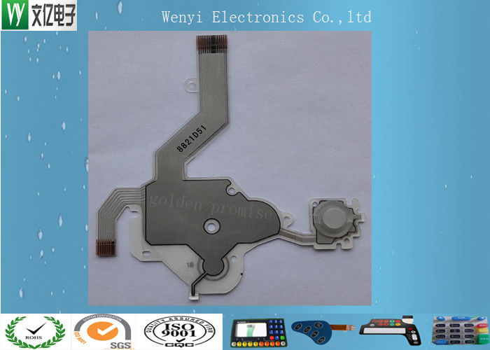0.5mm Pitch Polyester Base Capacitive Touch Sensor Circuit 200g Touch Force Silicone Key