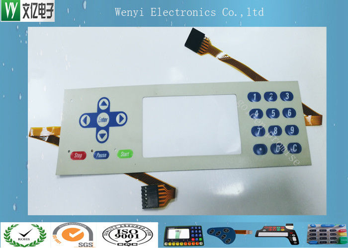 Control Keypad Clear LCD Capacitive Touch Membrane Molex Connector 1.27mm Pitch