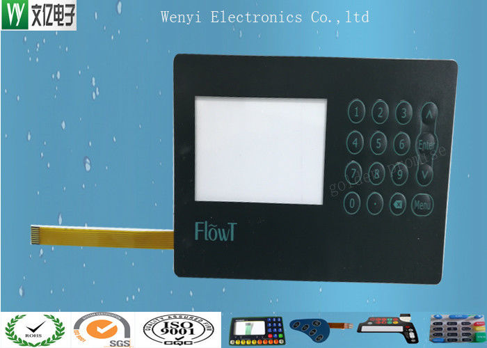 Illuminated Waterproof Membrane Switch With Numerical Serial Number Digital Print