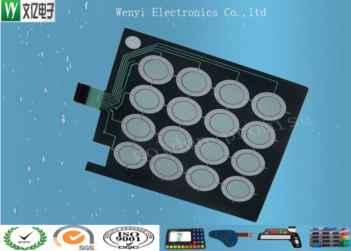 PET 0.125mm Base Capacitive Touch Button Circuit FPC Membrane Switch ...
