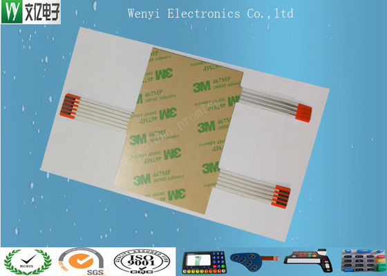 Capacitive Touch Membrane Panel Switch With Tempered Glass Silk Screen Print